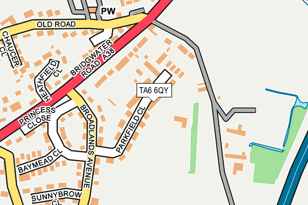 TA6 6QY map - OS OpenMap – Local (Ordnance Survey)