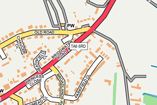 TA6 6RD map - OS OpenMap – Local (Ordnance Survey)