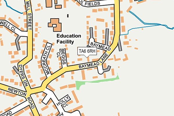 TA6 6RH map - OS OpenMap – Local (Ordnance Survey)