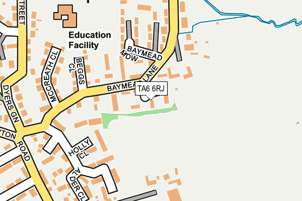 TA6 6RJ map - OS OpenMap – Local (Ordnance Survey)