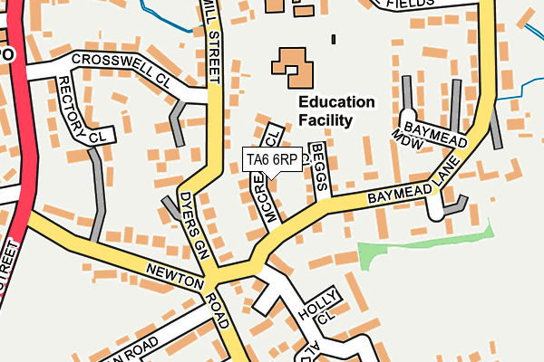 TA6 6RP map - OS OpenMap – Local (Ordnance Survey)