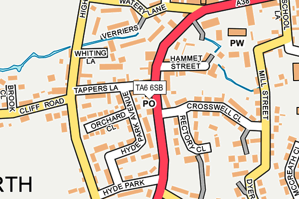 TA6 6SB map - OS OpenMap – Local (Ordnance Survey)