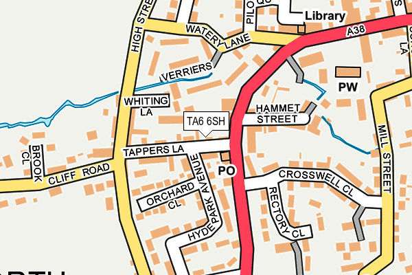 TA6 6SH map - OS OpenMap – Local (Ordnance Survey)