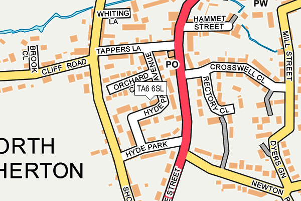 TA6 6SL map - OS OpenMap – Local (Ordnance Survey)