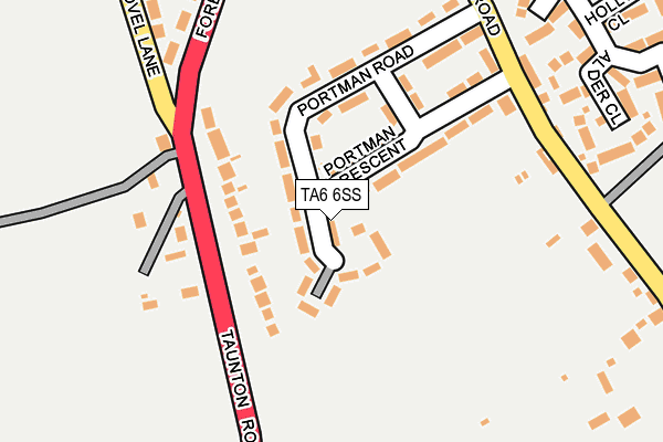 TA6 6SS map - OS OpenMap – Local (Ordnance Survey)