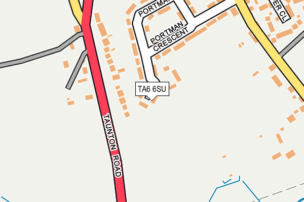 TA6 6SU map - OS OpenMap – Local (Ordnance Survey)