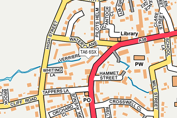 TA6 6SX map - OS OpenMap – Local (Ordnance Survey)