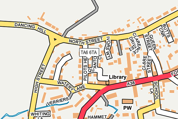 TA6 6TA map - OS OpenMap – Local (Ordnance Survey)