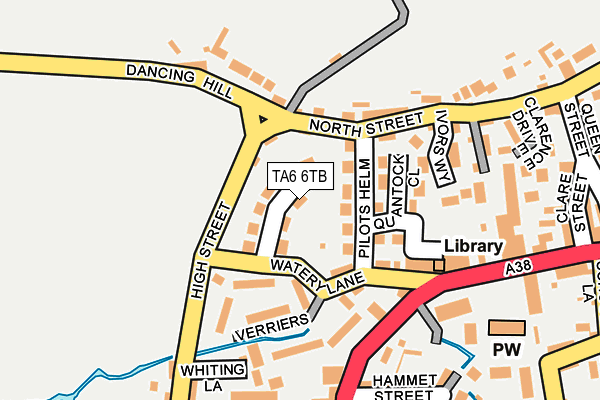 TA6 6TB map - OS OpenMap – Local (Ordnance Survey)