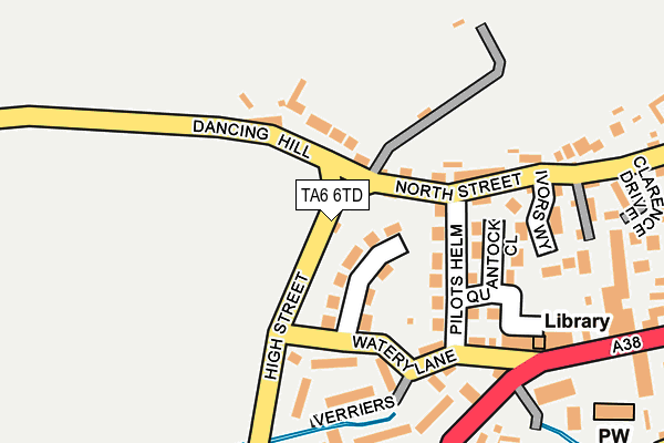 TA6 6TD map - OS OpenMap – Local (Ordnance Survey)