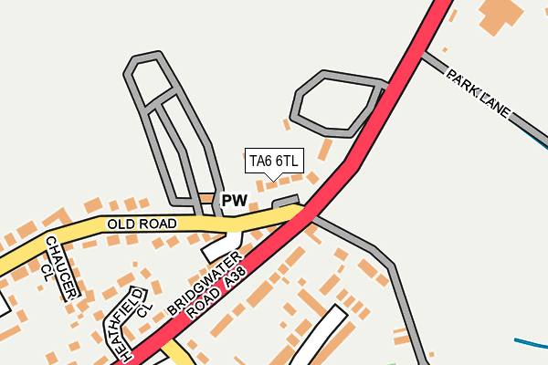 TA6 6TL map - OS OpenMap – Local (Ordnance Survey)