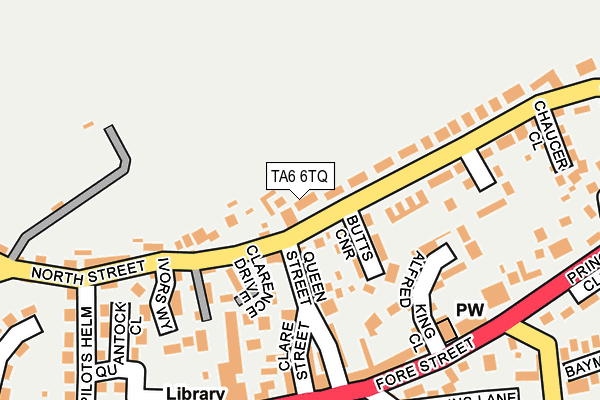 TA6 6TQ map - OS OpenMap – Local (Ordnance Survey)