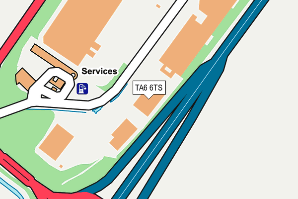 TA6 6TS map - OS OpenMap – Local (Ordnance Survey)