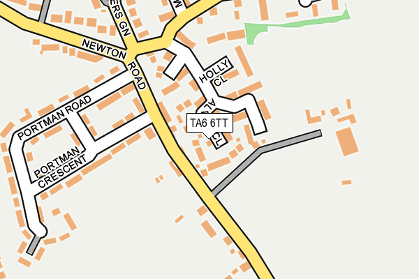 TA6 6TT map - OS OpenMap – Local (Ordnance Survey)