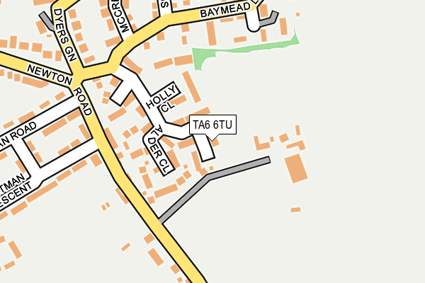 TA6 6TU map - OS OpenMap – Local (Ordnance Survey)