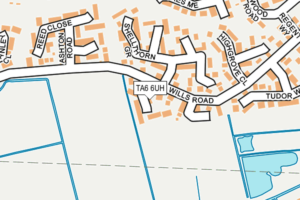 TA6 6UH map - OS OpenMap – Local (Ordnance Survey)