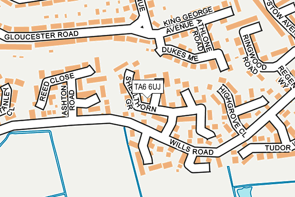 TA6 6UJ map - OS OpenMap – Local (Ordnance Survey)