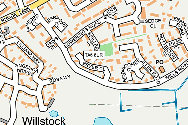 TA6 6UR map - OS OpenMap – Local (Ordnance Survey)
