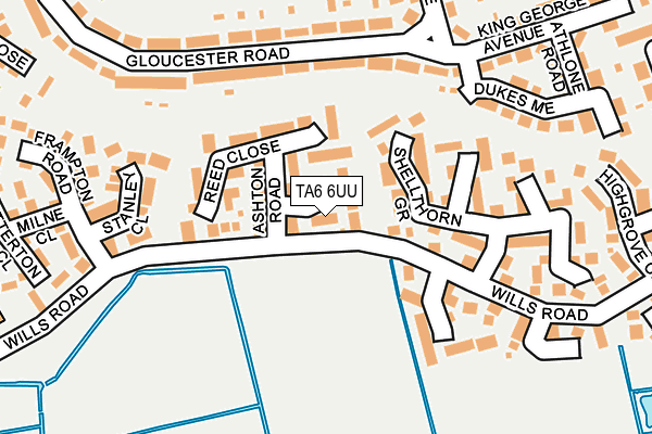 TA6 6UU map - OS OpenMap – Local (Ordnance Survey)