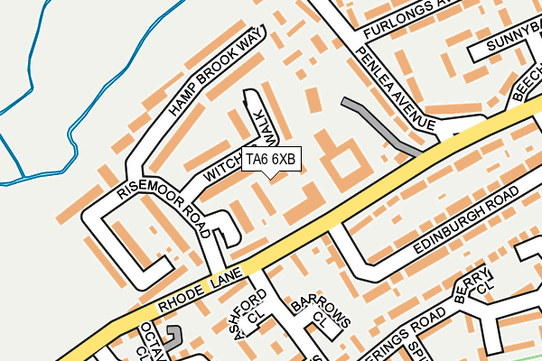TA6 6XB map - OS OpenMap – Local (Ordnance Survey)