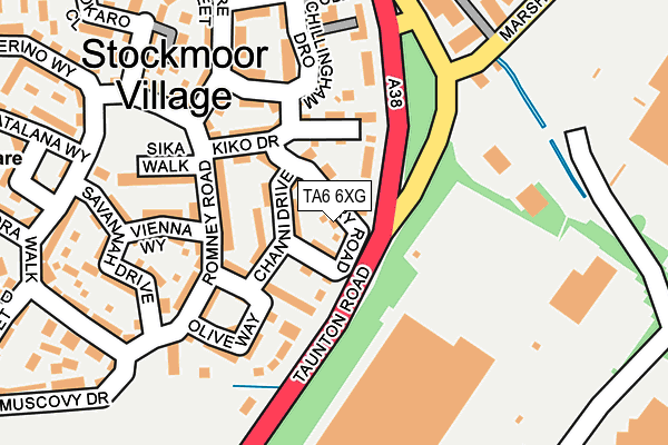 TA6 6XG map - OS OpenMap – Local (Ordnance Survey)