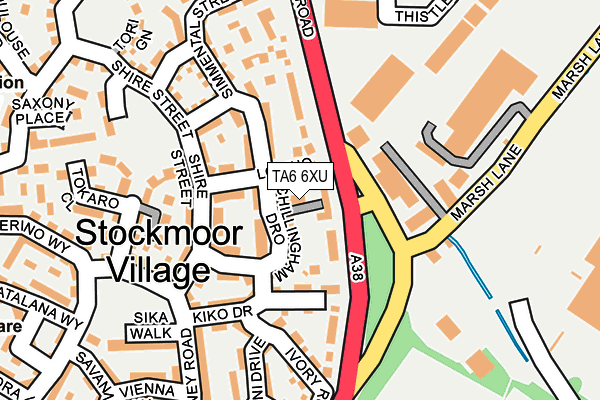 TA6 6XU map - OS OpenMap – Local (Ordnance Survey)