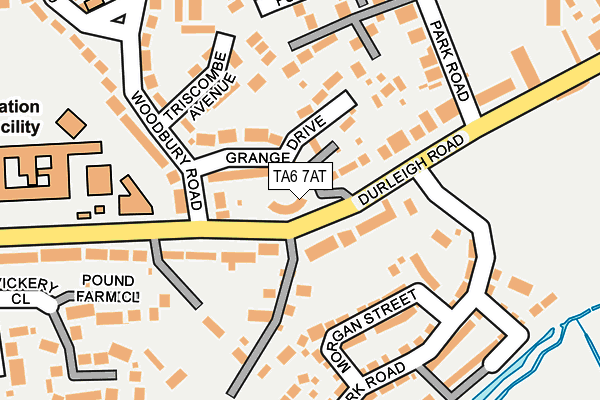 TA6 7AT map - OS OpenMap – Local (Ordnance Survey)