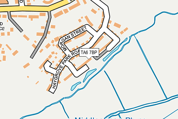 TA6 7BP map - OS OpenMap – Local (Ordnance Survey)