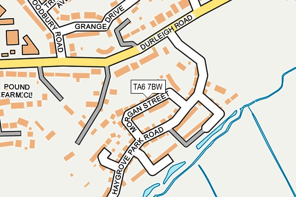 TA6 7BW map - OS OpenMap – Local (Ordnance Survey)