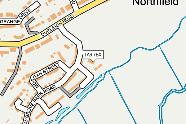 TA6 7BX map - OS OpenMap – Local (Ordnance Survey)