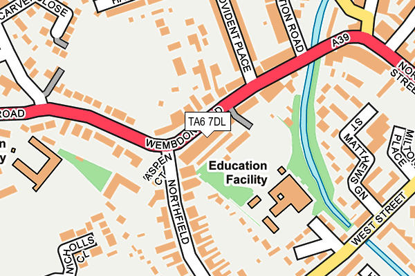 TA6 7DL map - OS OpenMap – Local (Ordnance Survey)