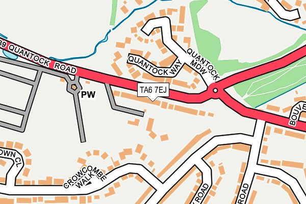 TA6 7EJ map - OS OpenMap – Local (Ordnance Survey)