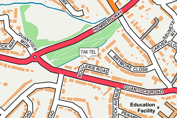 TA6 7EL map - OS OpenMap – Local (Ordnance Survey)