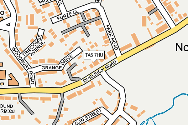 TA6 7HU map - OS OpenMap – Local (Ordnance Survey)