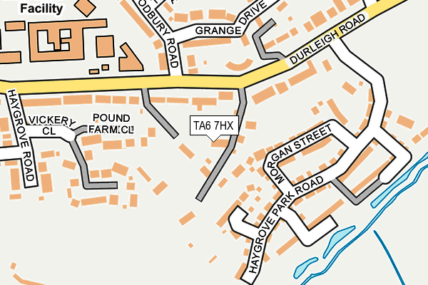 TA6 7HX map - OS OpenMap – Local (Ordnance Survey)
