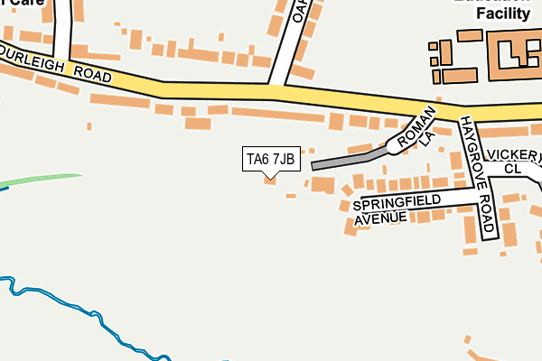 TA6 7JB map - OS OpenMap – Local (Ordnance Survey)