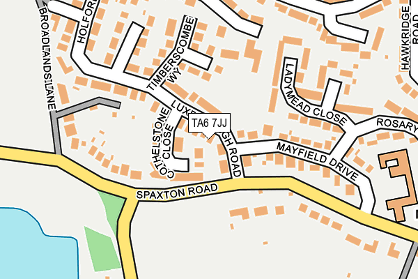 TA6 7JJ map - OS OpenMap – Local (Ordnance Survey)