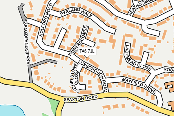 TA6 7JL map - OS OpenMap – Local (Ordnance Survey)