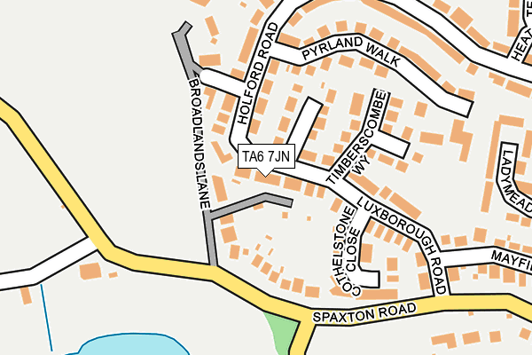 TA6 7JN map - OS OpenMap – Local (Ordnance Survey)