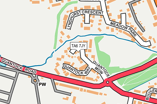 TA6 7JY map - OS OpenMap – Local (Ordnance Survey)