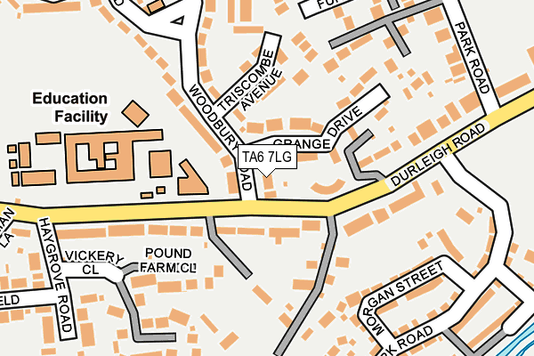 TA6 7LG map - OS OpenMap – Local (Ordnance Survey)