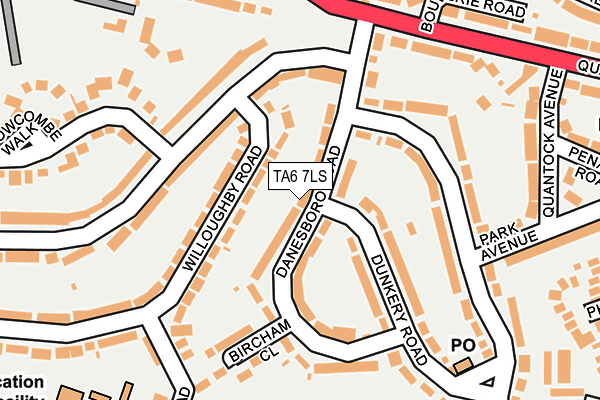 TA6 7LS map - OS OpenMap – Local (Ordnance Survey)