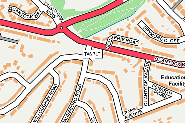 TA6 7LT map - OS OpenMap – Local (Ordnance Survey)