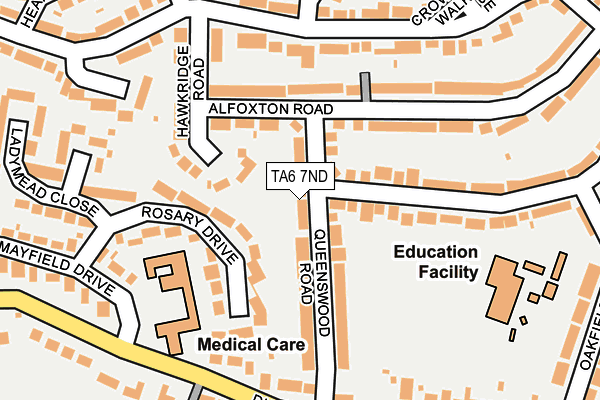 TA6 7ND map - OS OpenMap – Local (Ordnance Survey)