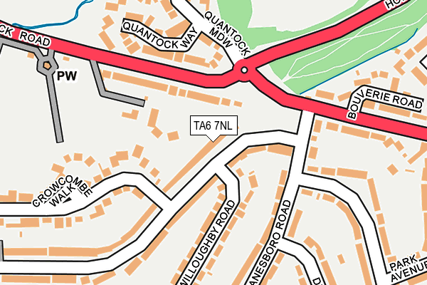 TA6 7NL map - OS OpenMap – Local (Ordnance Survey)