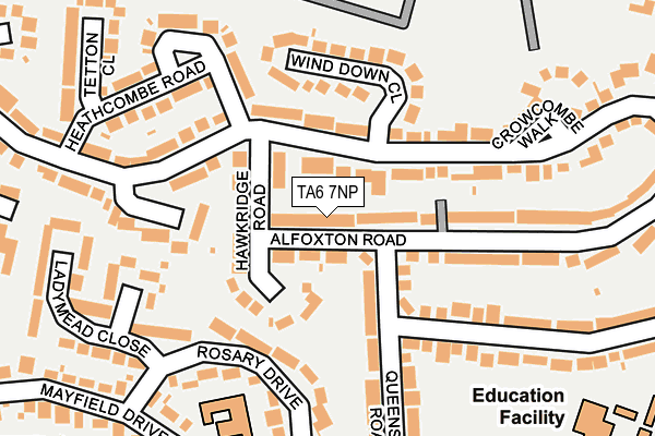 TA6 7NP map - OS OpenMap – Local (Ordnance Survey)