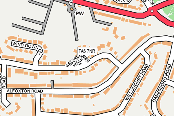 TA6 7NR map - OS OpenMap – Local (Ordnance Survey)