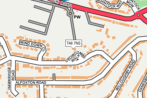TA6 7NS map - OS OpenMap – Local (Ordnance Survey)