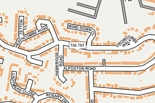 TA6 7NT map - OS OpenMap – Local (Ordnance Survey)