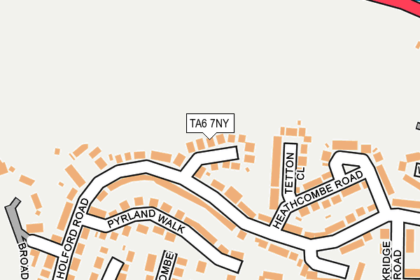 TA6 7NY map - OS OpenMap – Local (Ordnance Survey)